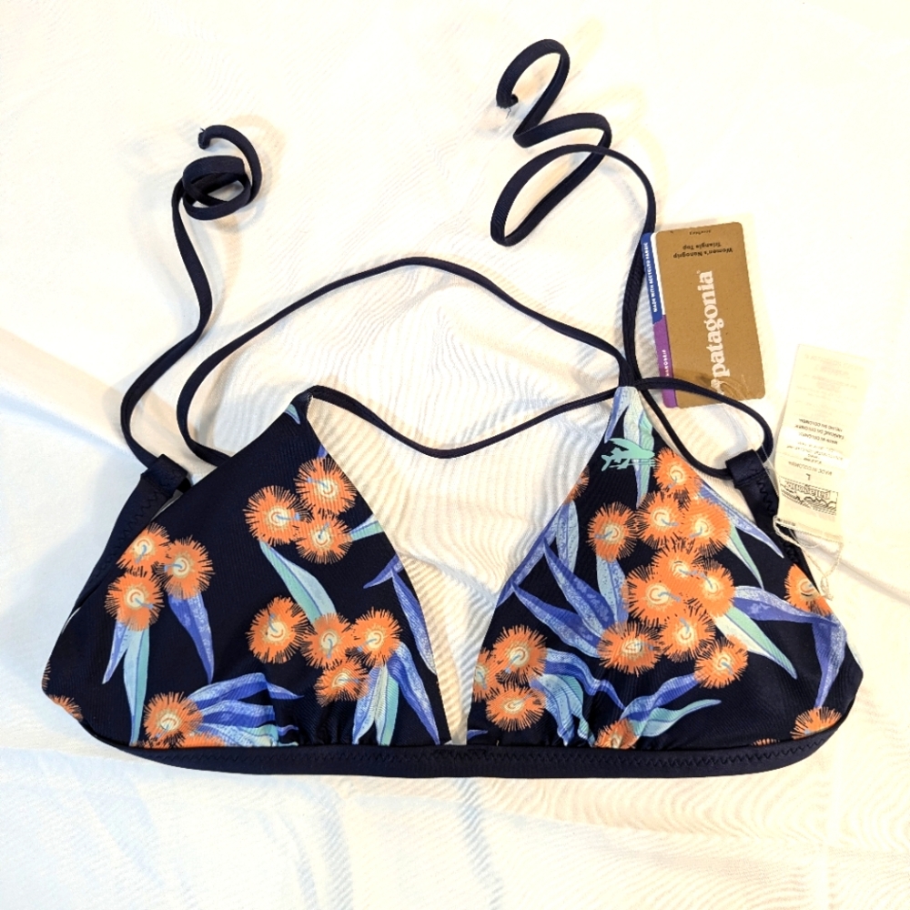 Patagonia Women's Nano grip Triangle Top Swim size Large NWT